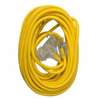 Southwire 12/3 Heavy-Duty SJTW General Purpose 3-Outlet Extension Cord - 50 feet Long